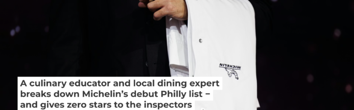 Three Philly restaurants were awarded a Michelin star, and the chefs given a custom-designed chef’s jacket. Lando Hass/picture alliance via Getty Images